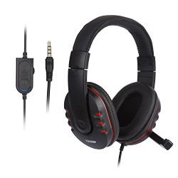 Gaming Headset – LESHP 3.5mm Wired Over-head Stereo Gaming Headset Headphone with Mic Microphone, Volume Control for SONY PS4 PC Tablet Laptop Smartphone Xbox One