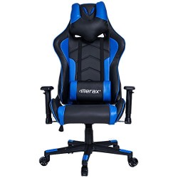 Merax U-Knight Series Racing Style Gaming Chair Ergonomic High Back PU Leather (Blue)