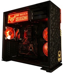 InWin 101 ASUS TUF Theme ATX Mid Tower Gaming Computer case with Tempered Glass Black (101 TUF)